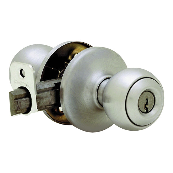 Kwikset Keyed Entry Knob Satin Nickel