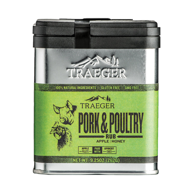 Traeger Pork and Poultry Rub Apple Honey Flavor 9.25 oz Tin