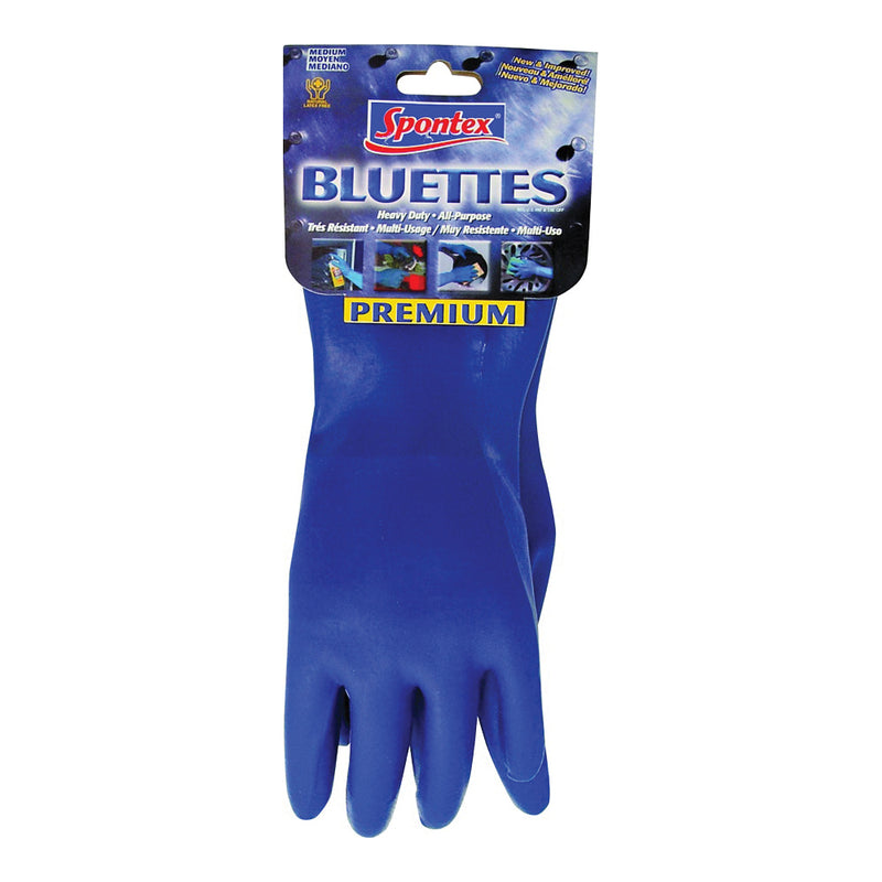 SPONTEX Household Protective Gloves M Longer Cuff Neoprene Blue