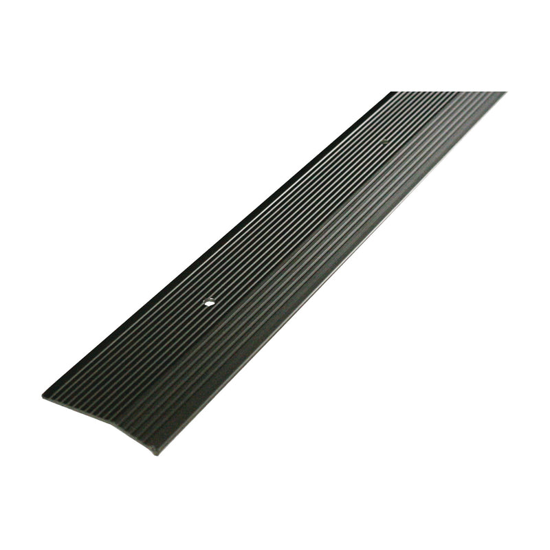 M-D Carpet Trim 72 in L 2 in W Fluted Surface Aluminum Pewter