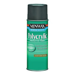 Minwax Polycrylic Protective Finish Paint Semi Gloss Liquid Crystal Clear 11.5 oz Aerosol Can