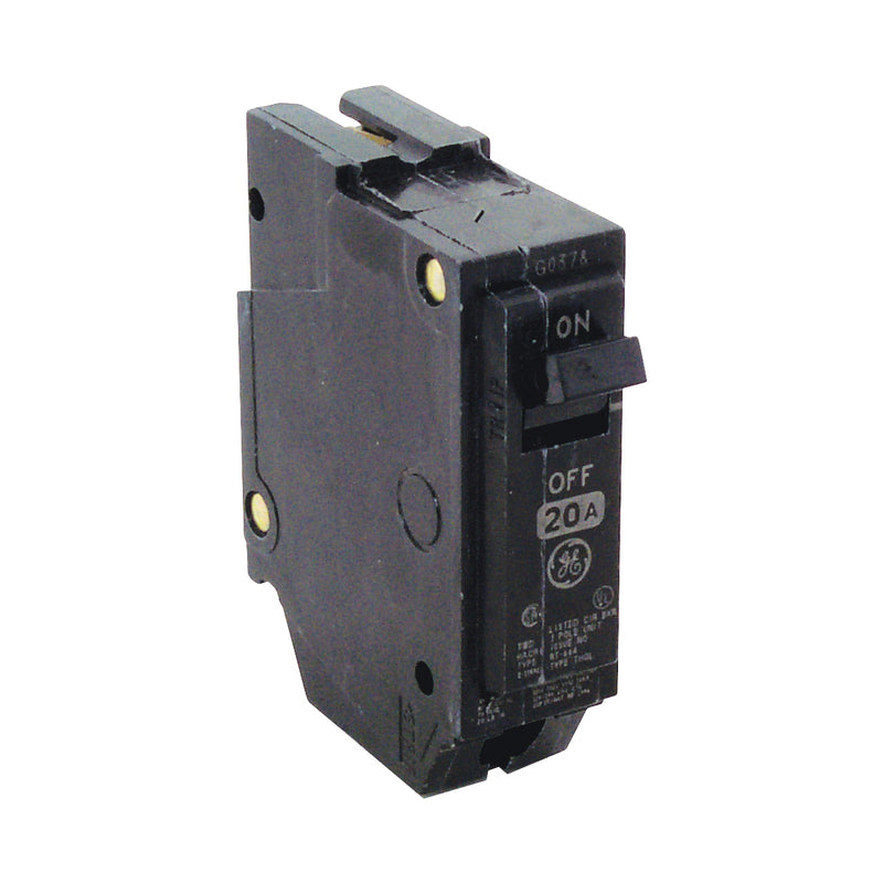 GE Industrial Solutions Feeder Circuit Breaker Type THQL 20 A 1-Pole 120/240 V Plug-In Mounting