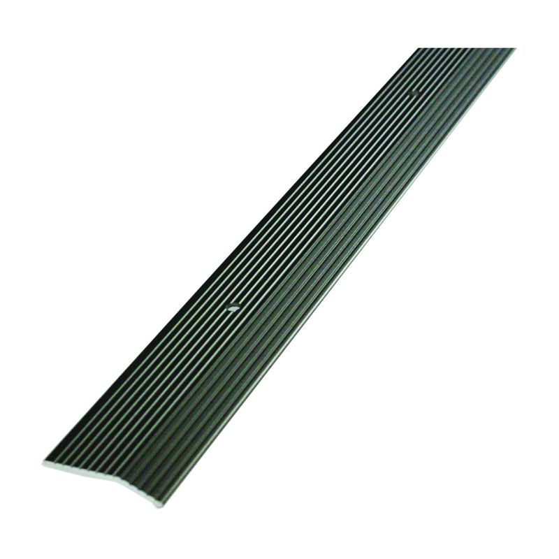 M-D Carpet Trim 36 in L 1-3/8 in W Fluted Surface Aluminum Pewter