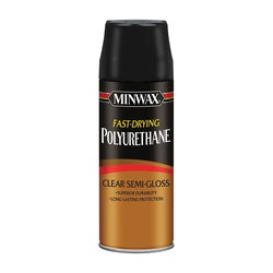 Minwax Polyurethane Paint Semi Gloss Liquid Clear 11.5 oz Aerosol Can