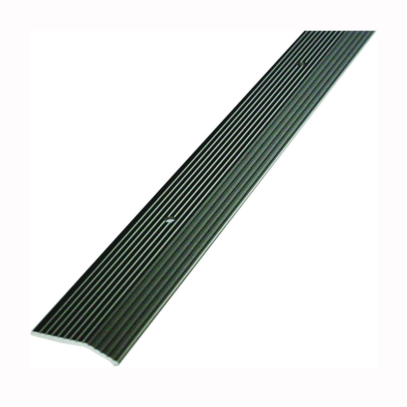 M-D Carpet Trim 72 in L 1-3/8 in W Fluted Surface Aluminum Pewter