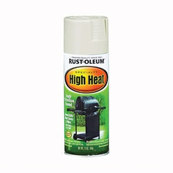 RUST OLEUM High Heat Spray Paint Satin Almond 12 oz Aerosol Can