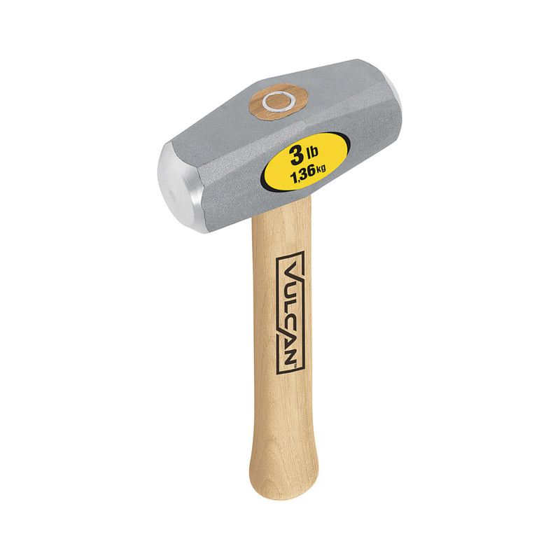 Vulcan 34520 3 lb Head Drilling Hammer Double-Striking Head Steel Head