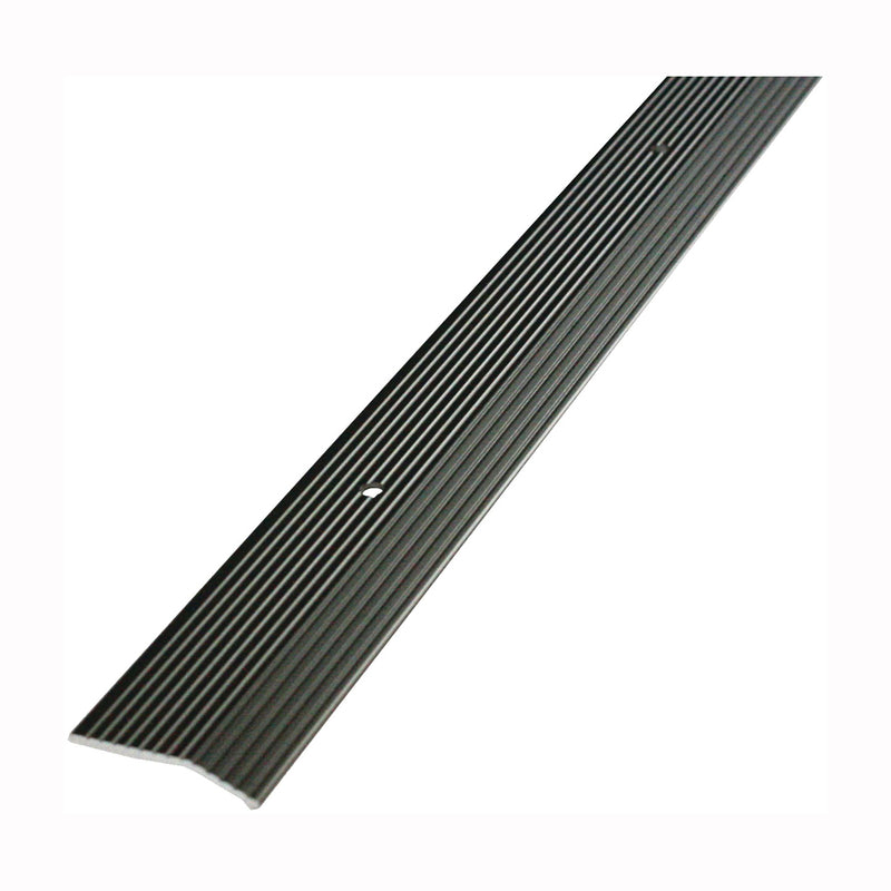 M-D Carpet Trim 36 in L 2 in W Fluted Surface Aluminum Pewter