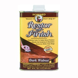 HOWARD Wood Restorer Dark Walnut Liquid 16 oz Can