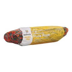 Wellington 34555 Truck Rope 3/8 in Dia 50 ft L 165 lb Working Load Polypropylene Black/Orange