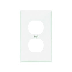 Eaton Wiring Devices Wallplate 4 1/2 in L 2 3/4 in W 1 Gang Nylon White High Gloss Flush Mounting
