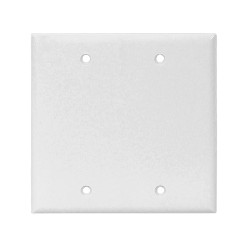 Eaton Cooper Wiring Wallplate 4-1/2 in L 4.56 in W 0.08 in Thick 2-Gang Thermoset White