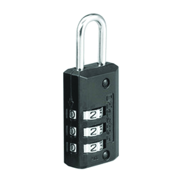 Master Lock Combination Padlock 1/8 in Dia Shackle 11/16 in H Shackle Steel Shackle Zinc Body