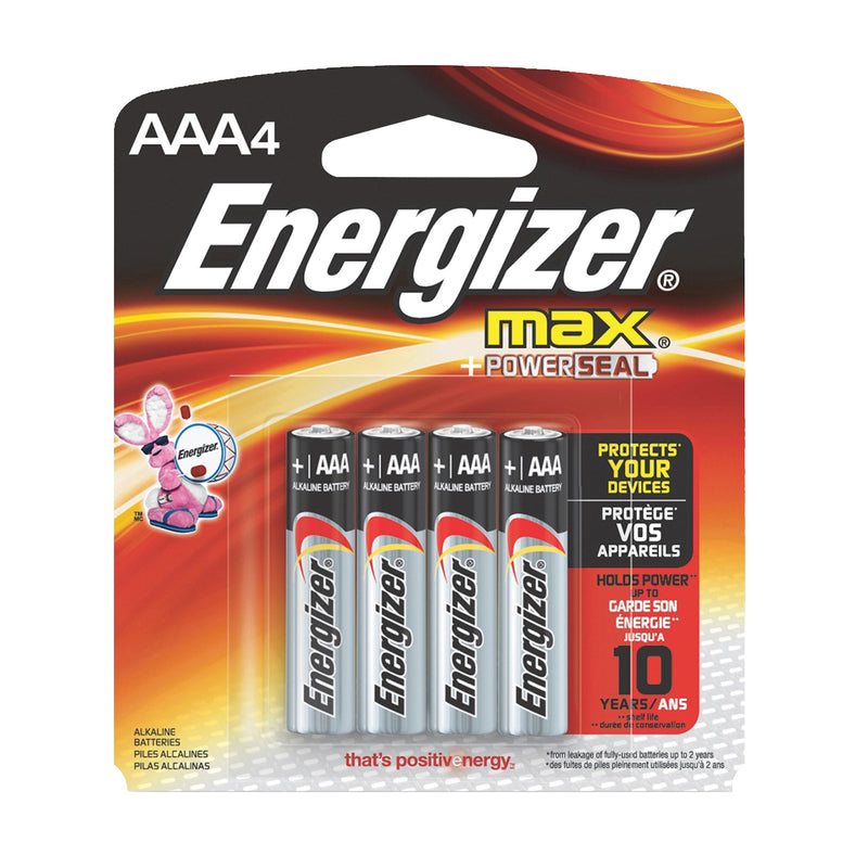 Energizer Alkaline Battery 1.5 V Battery 1250 mAh AAA Battery Zinc Manganese Dioxide