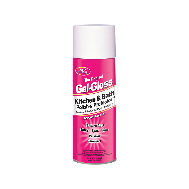 Gel-Gloss Cleaner and Polish 12 oz Can Liquid Characteristic Milky White