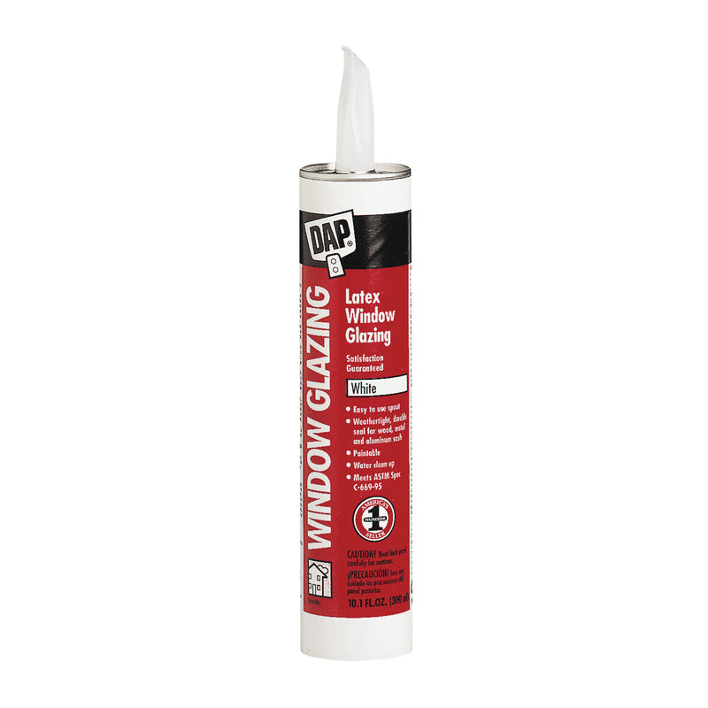 DAP Latex Window Glazing Paste Slight White 10.1 fl-oz Cartridge