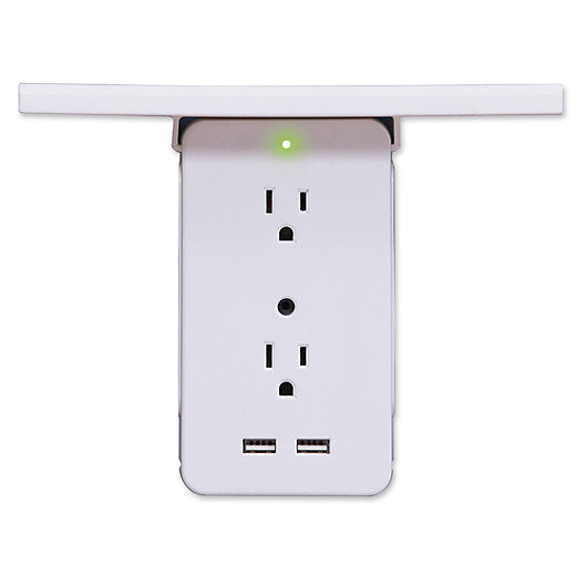 Sharper Image Surge Protector 2.1 A 6-Outlet 1000 J Energy White