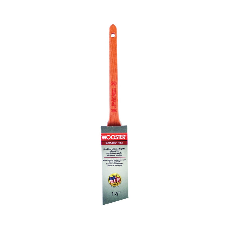 WOOSTER Paint Brush 1-1/2 in W 2-3/16 in L Bristle Nylon/Polyester Bristle Sash Handle