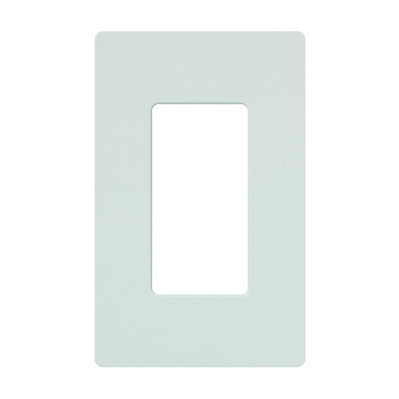 Lutron Wallplate 4.69 in L 2.94 in W 1-Gang Plastic White Gloss