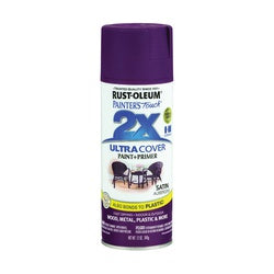 RUST OLEUM PAINTER'S Touch Satin Spray Paint Satin Aubergine 12 oz Aerosol Can