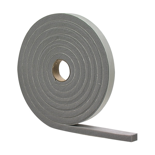 M-D Foam Tape 3/8 in W 17 ft L 3/16 in Thick PVC Gray