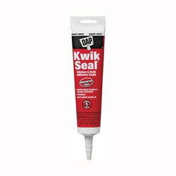 DAP KWIK SEAL Adhesive Caulk White  20 to 150 deg F 5.5 oz Tube