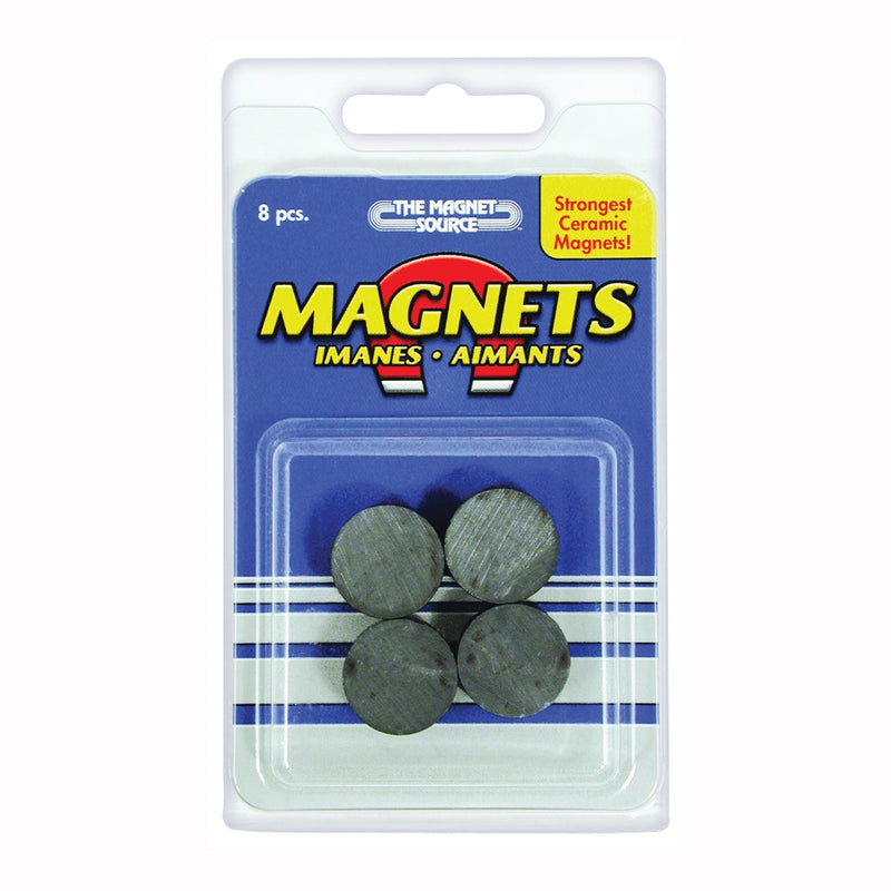 Magnet Source Magnetic Discs 3/4 in Dia Charcoal Gray