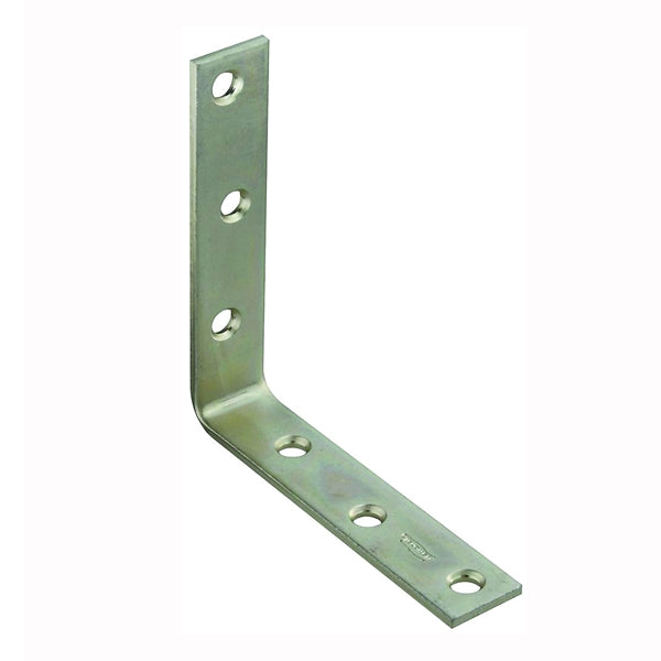 National Hardware 115BC Series Corner Brace 5 in L 1 in W 4.94 in H Steel Zinc 0.16 Thick Material