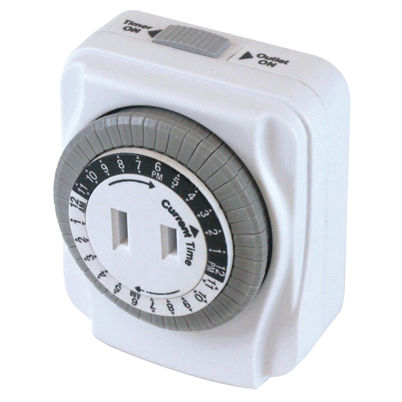 PowerZone Timer 15 A 125 V 1875 W 1-Outlet White