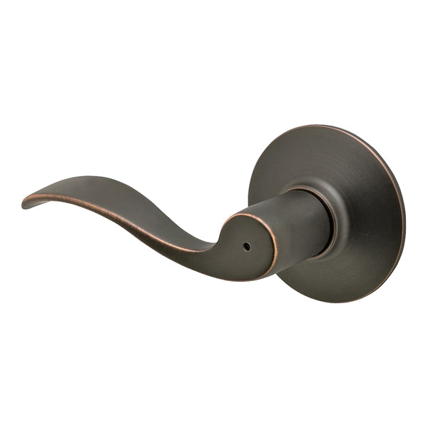 Schlage Accent Privacy Lever Zinc Aged Bronze