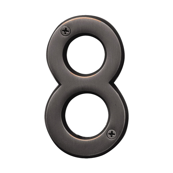 HY-KO Prestige House Number Character: 8 4 in H Character Bronze Character Brass