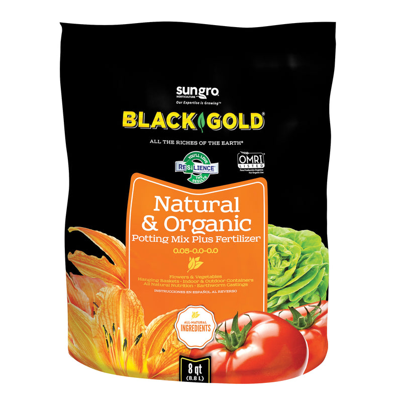sun gro BLACK GOLD Potting Mix Granular Brown/Earthy 240 Bag