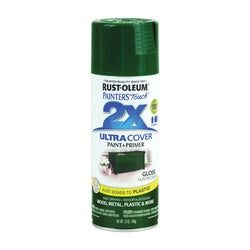 RUST OLEUM PAINTER'S Touch Gloss Spray Paint Gloss Hunter Green 12 oz Aerosol Can