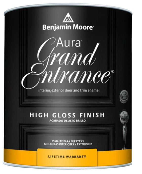 Benjamin Moore Aura Grand Entrance Door and Trim Enamel High-Gloss Deep Base 1 qt