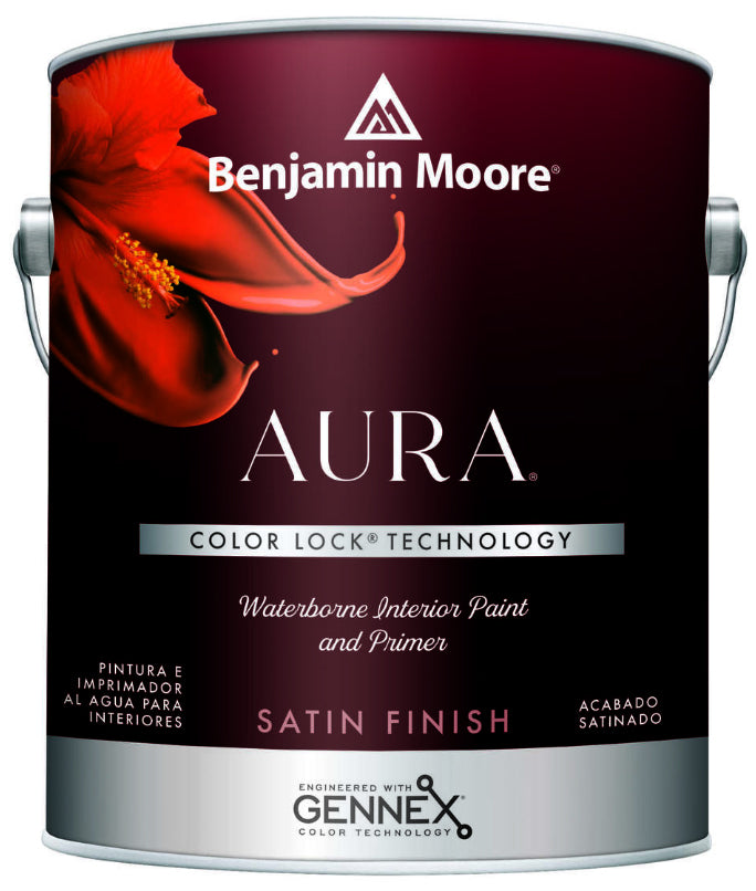 Benjamin Moore Aura Interior Paint Satin Medium Base 1 qt