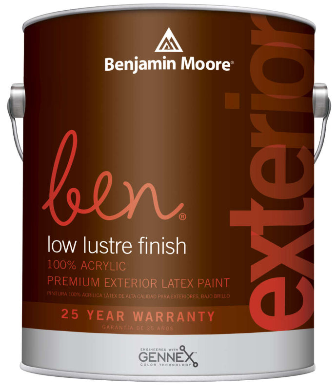Benjamin Moore ben Exterior Paint Low-Luster White 1 qt