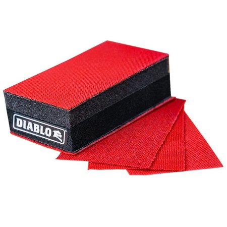 Diablo ENDURA BOND Flat Edge Sanding Block 8 in L 3 in W 60 Grit Medium Aluminum Oxide Abrasive