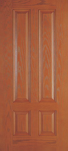 3/4 Four Panel Wood Grain