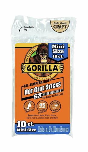 Gorilla Hot Glue Stick Clear 10 Pack