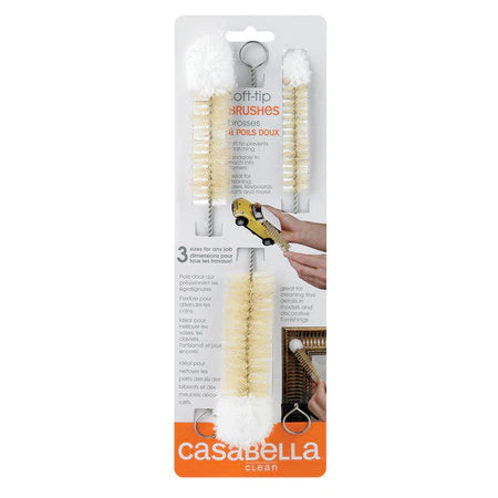 Casabella Soft-Tip Brush 5 in OAL Microfiber Trim Metal Handle