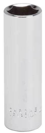 Vulcan Drive Socket Metric Measuring 3/8 in Drive 6 Point 16 mm Socket Chrome Vanadium Steel